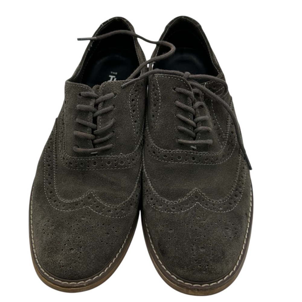 The Rail Suede Wingtip Oxford Shoes Size 40 Brown Brogue - Picture 3 of 8